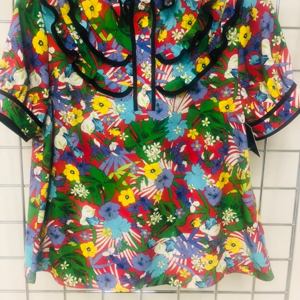FLORAL BLOUSE - Picture 2 of 4